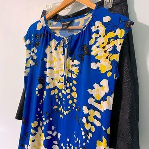 Liz Claiborne Tie Neck Sleeveless Blouse